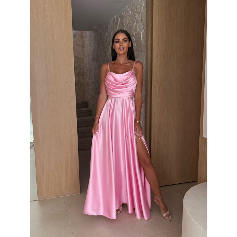 Damen Elegantes Bodenlanges Abendkleid Stilzeits