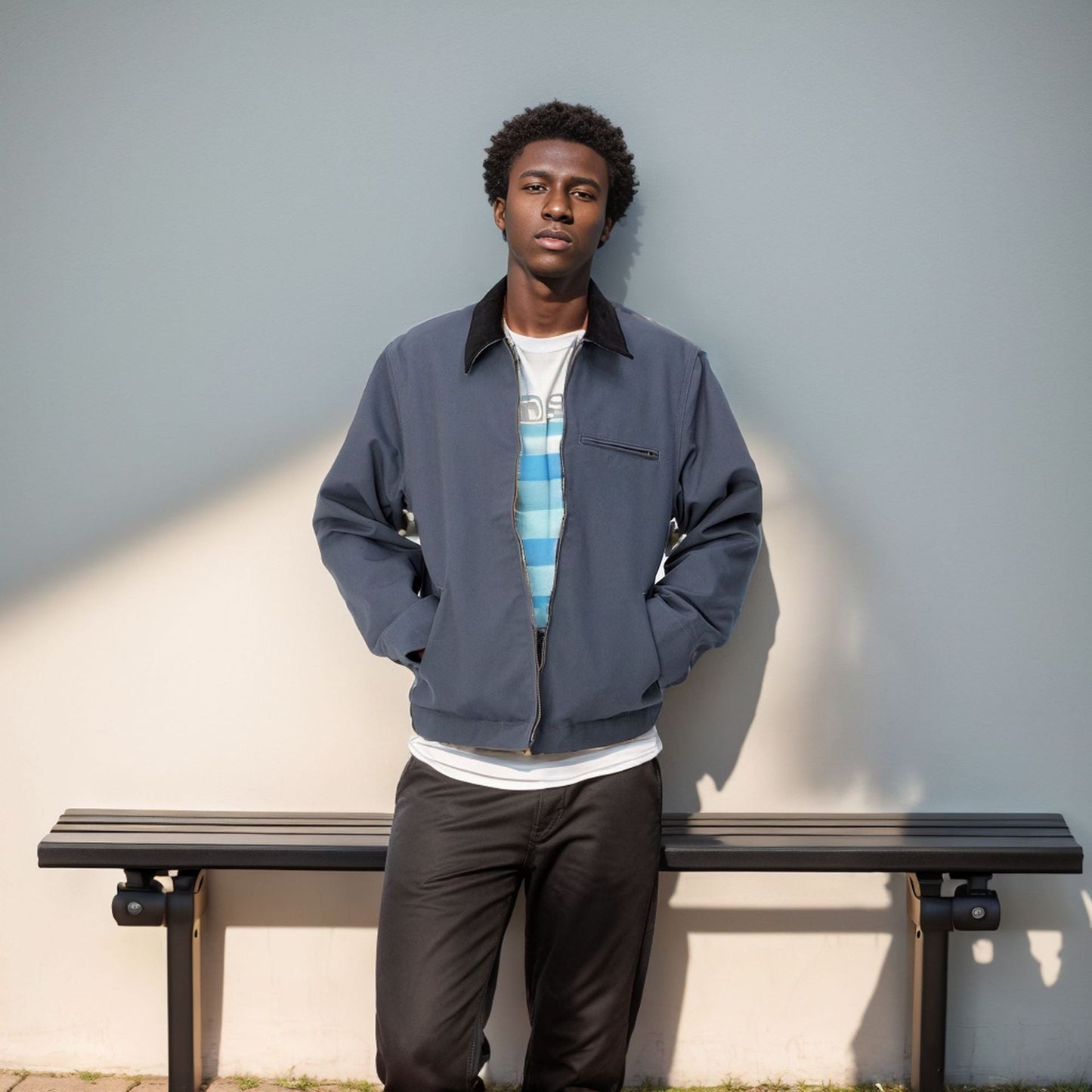 Herren lässige Bomberjacke Stilzeits