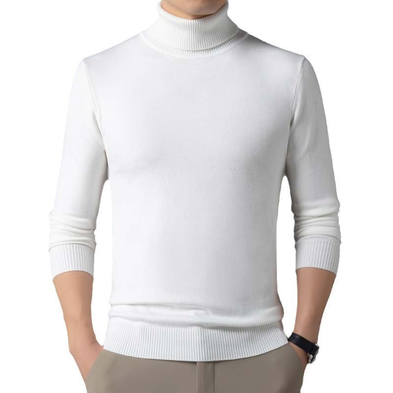 Herren figurbetonter Pullover mit Rollkragen Stilzeits