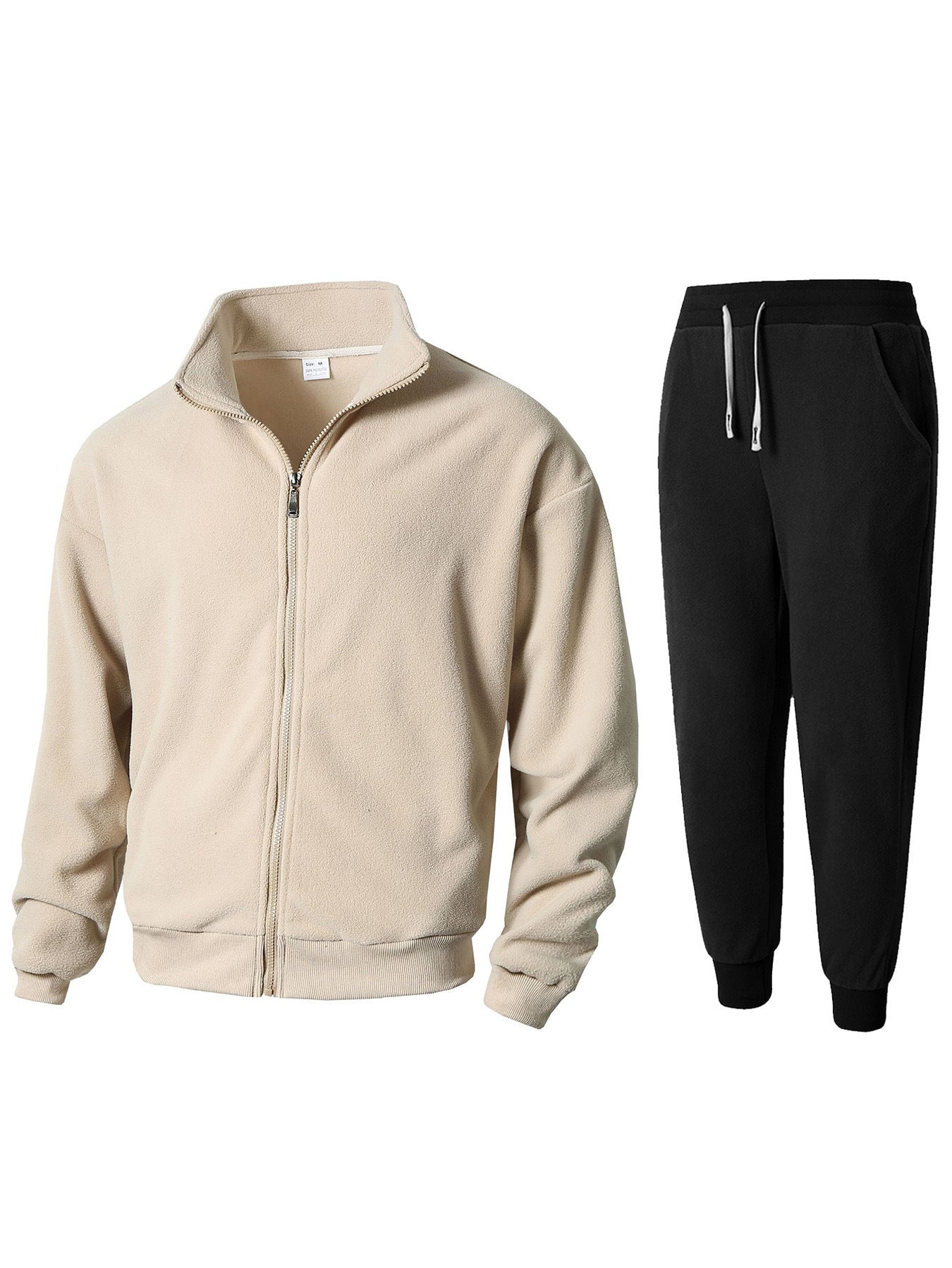 Herren Fleecejacke und Jogginghose Set Stilzeits
