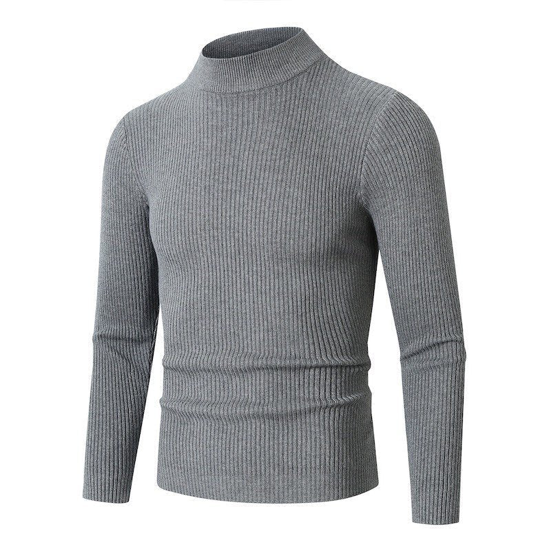 Herren Rollkragenpullover aus hochwertiger Rippenstruktur Stilzeits