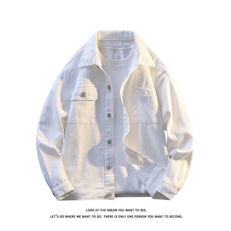 Herren lässige Jacke mit zwei Brusttaschen und sanfter Textur Stilzeits