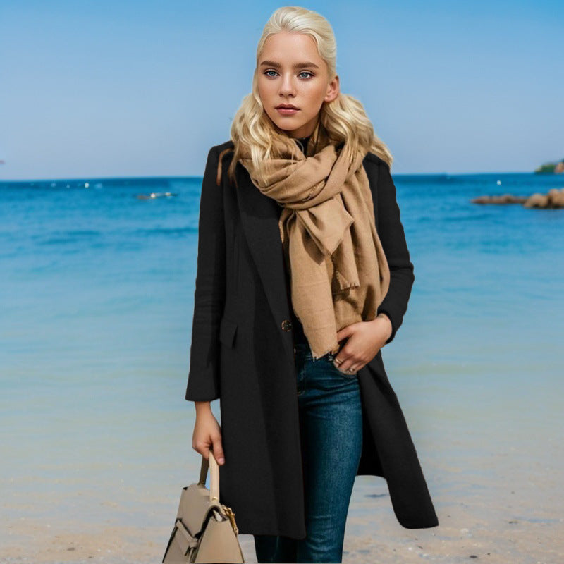 Damen Eleganter Trenchcoat mit Doppelknopfleiste und hochwertigem Material Stilzeits