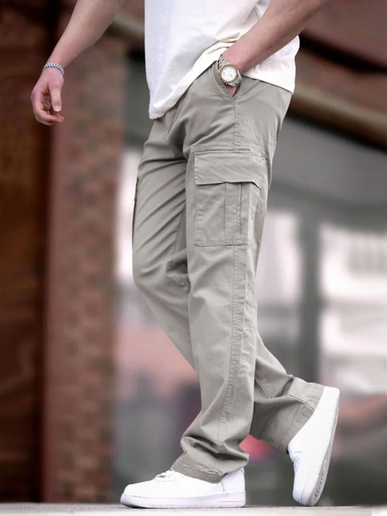 Herren Cargo-Hosen mit multifunktionalen Taschen und atmungsaktivem Stoff Stilzeits