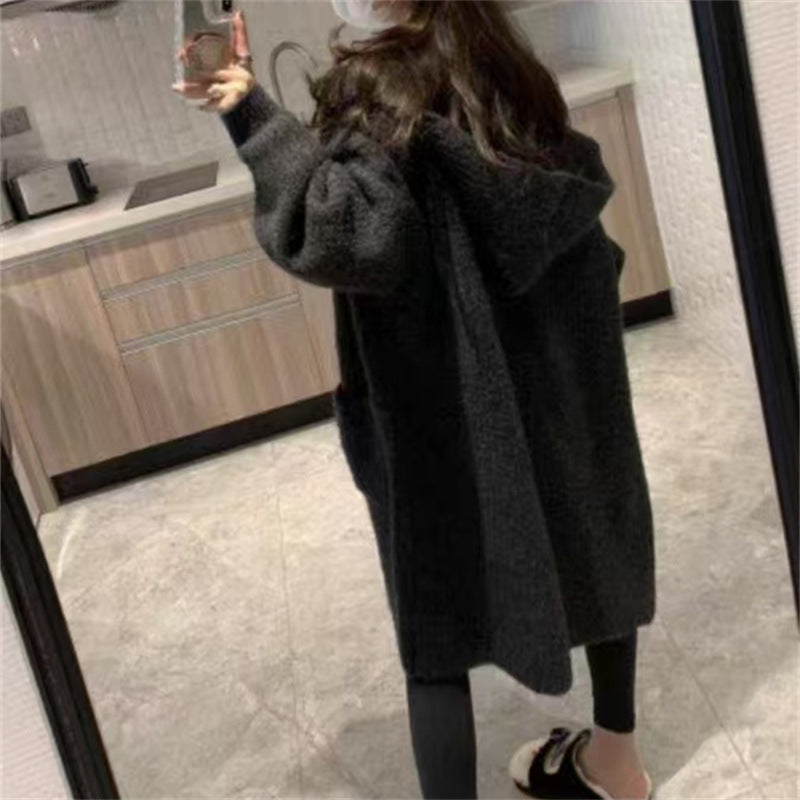 Damen Langstrickjacke mit eleganter Rippstruktur und praktischen Taschen Stilzeits