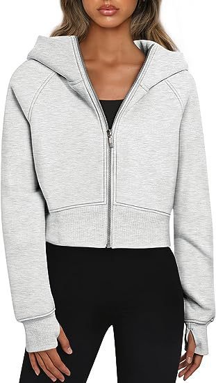 Damen cropped Kapuzenjacke Stilzeits