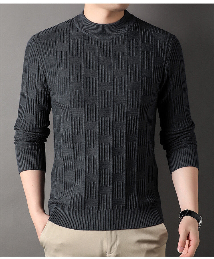Herren Feinstrickpullover mit modernem Strukturdesign Stilzeits