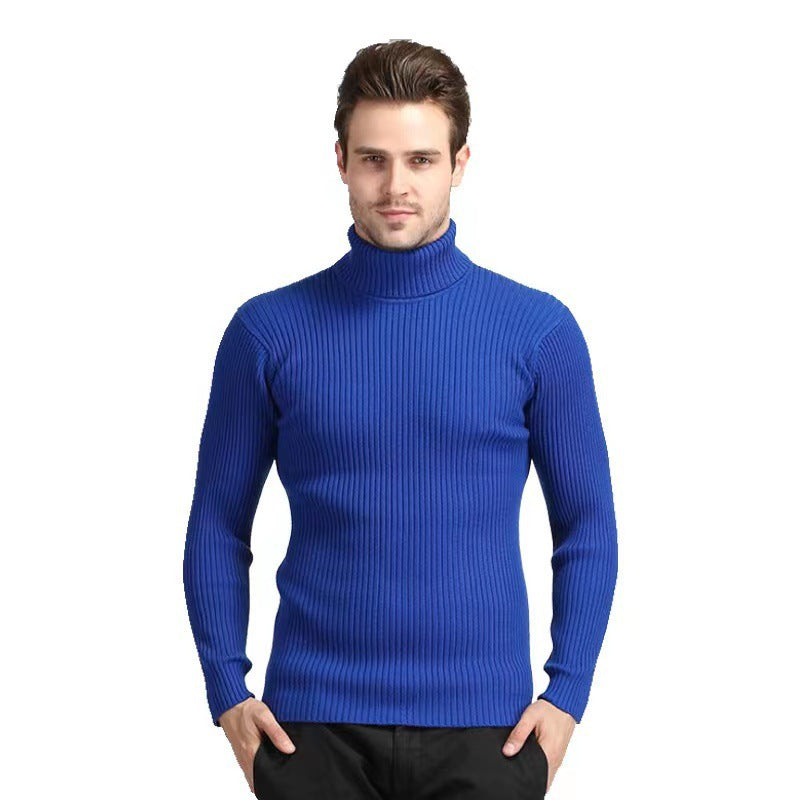 Herren Rollkragenpullover aus feiner Baumwolle mit strukturiertem Design Stilzeits