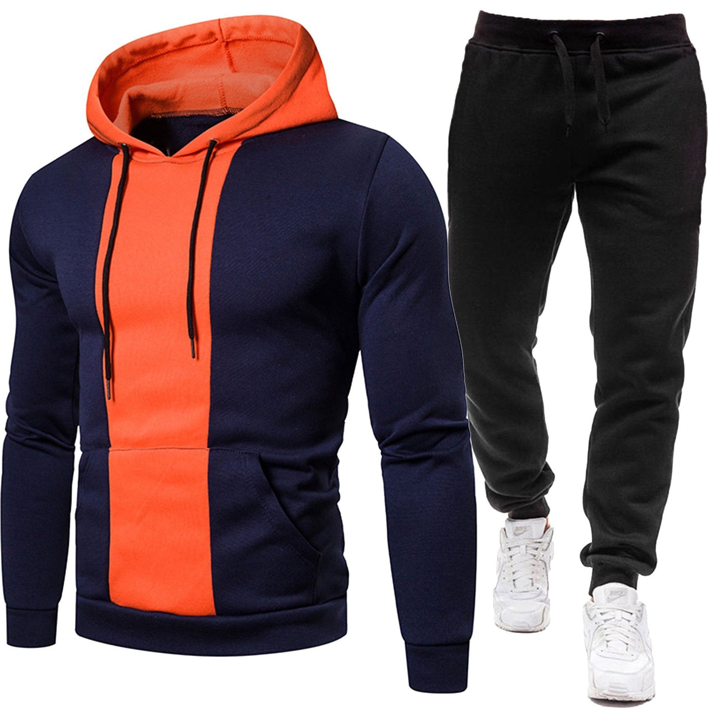 Herren Sportliche Kapuzenjacke und Jogginghose Stilzeits
