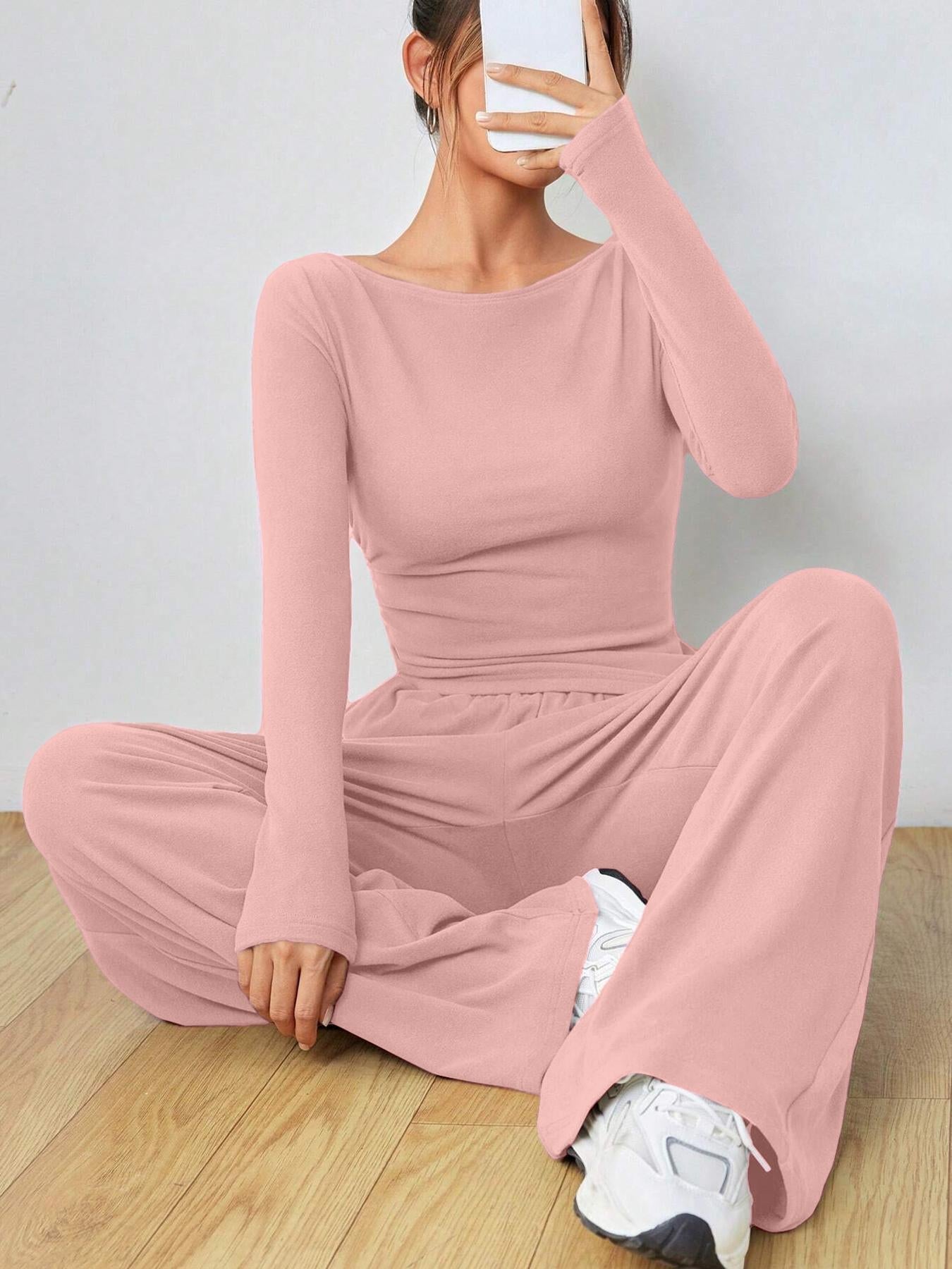 Damen Komfortables Lounge-Set Stilzeits