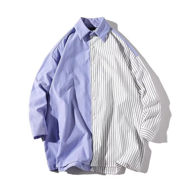 Herren Trendy Hemd mit asymmetrischem Design und urbanem Chic Stilzeits