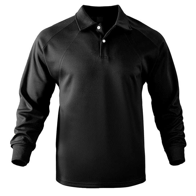 Herren Langarm Polohemd aus weicher Baumwolle mit sportlichen Akzenten Stilzeits