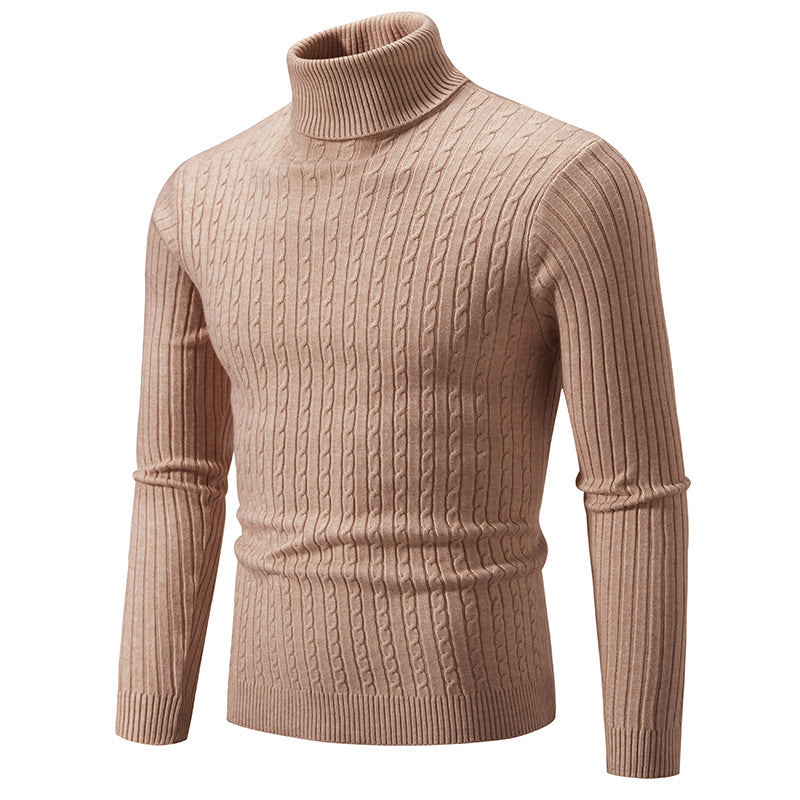 Herren stilvoller Rollkragenpullover aus feinem Strick Stilzeits