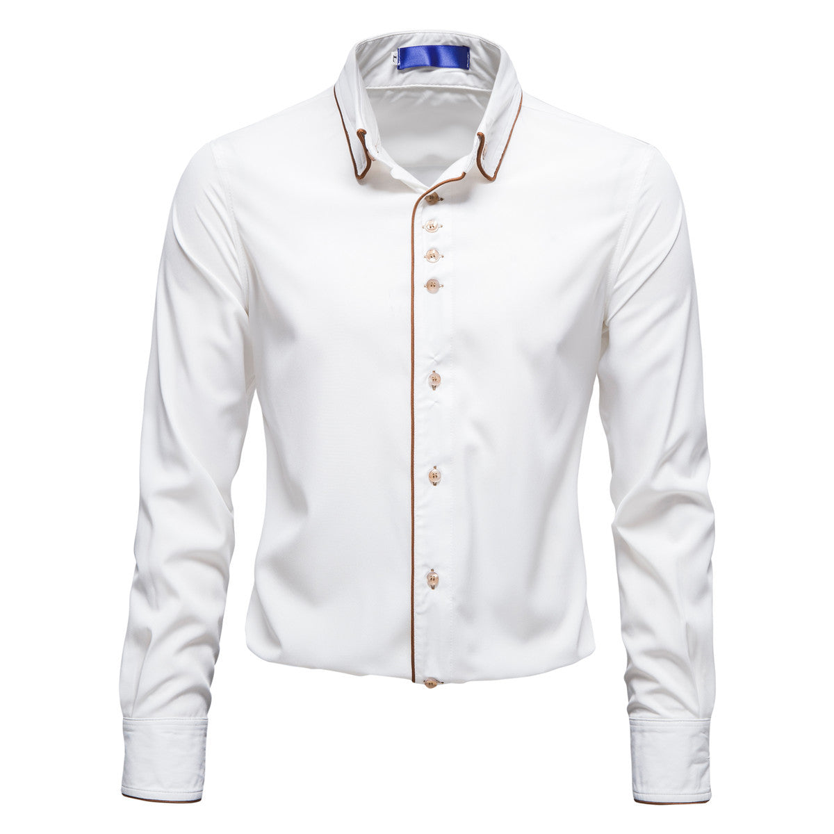 Herren Elegantes Hemd mit kontrastierenden Akzenten Stilzeits