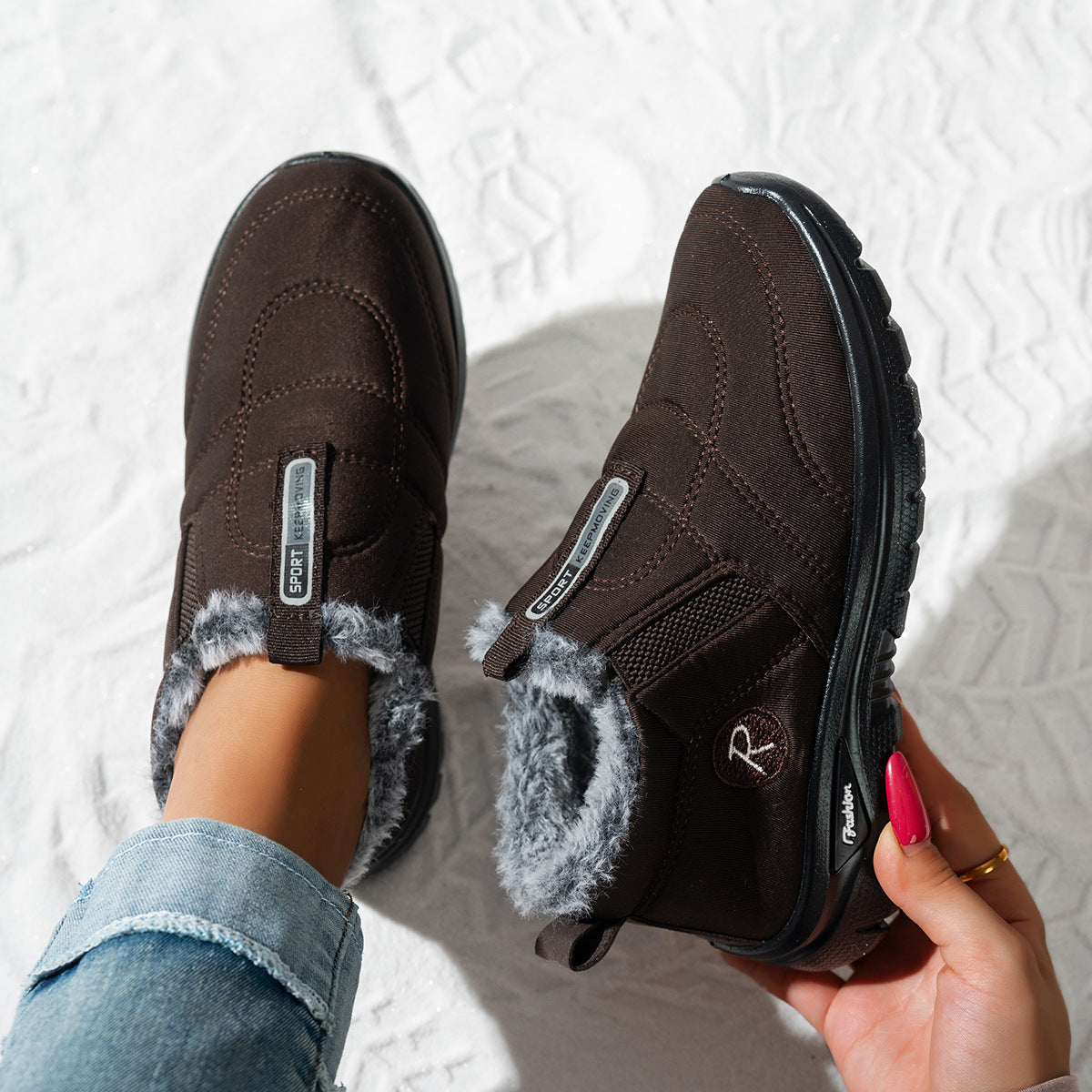 Damen Sportliche Winterstiefel Stilzeits