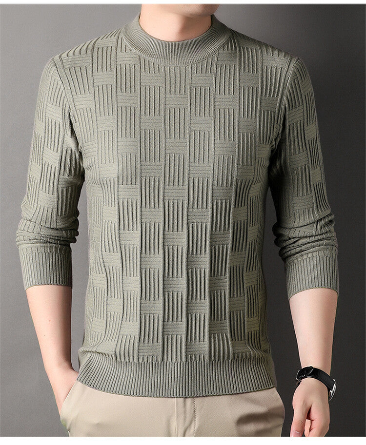 Herren Feinstrickpullover mit modernem Strukturdesign Stilzeits