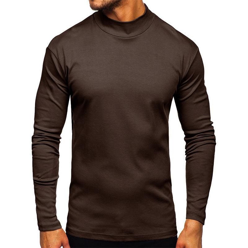 Herren Langarmshirt mit Stehkragen aus hochwertigem Material Stilzeits