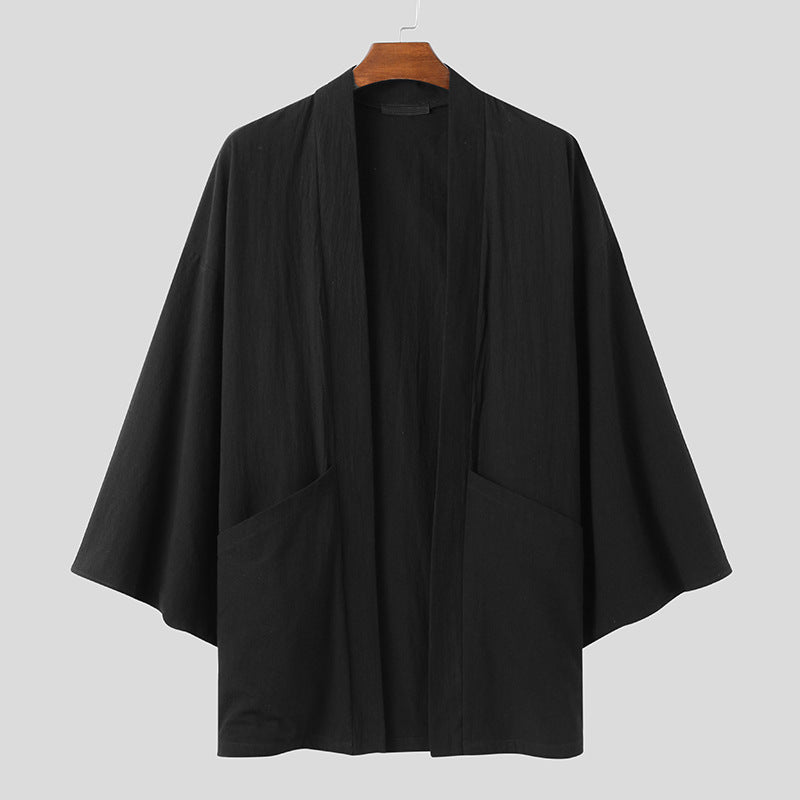 Damen Kimono-Jacke mit modernen Schnitt und praktischen Taschen Stilzeits
