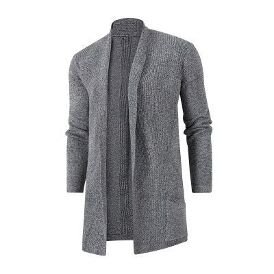 Herren Strickjacke mit offenem Schnitt und praktischen Taschen Stilzeits