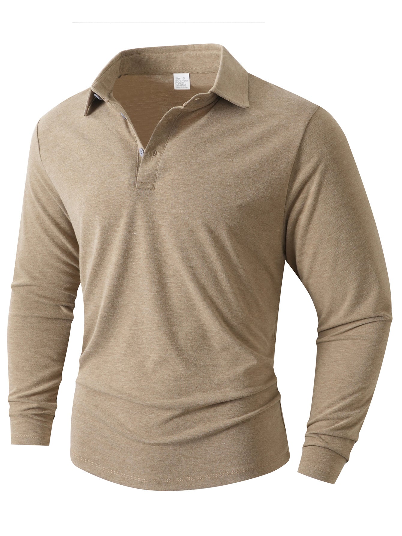 Herren Langarm Poloshirt mit modernem Schnitt Stilzeits