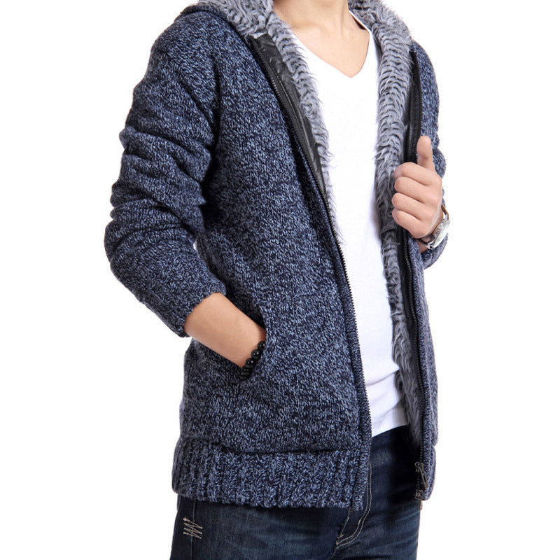Herren kuschelige Strickjacke mit hochwertigem Innenfutter Stilzeits