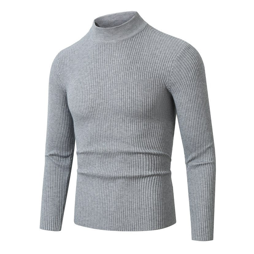 Herren Rollkragenpullover aus hochwertiger Rippenstruktur Stilzeits