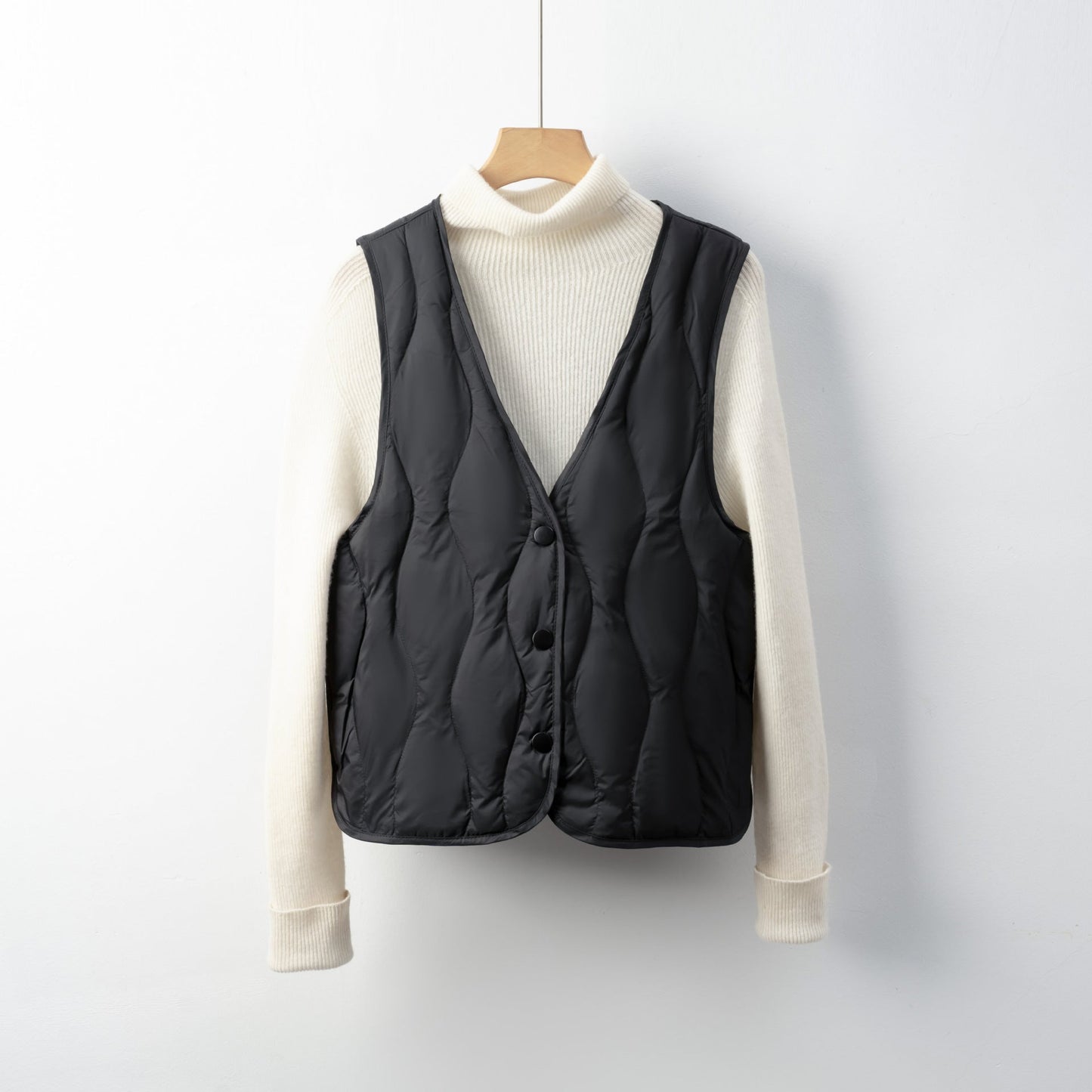 Damen gesteppte Weste mit praktischen Taschen und modernem Schnitt Stilzeits