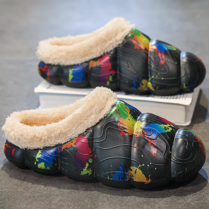 Damen Gemütliche Hausschuhe mit warmem Fleece-Futter und rutschfester Sohle Stilzeits