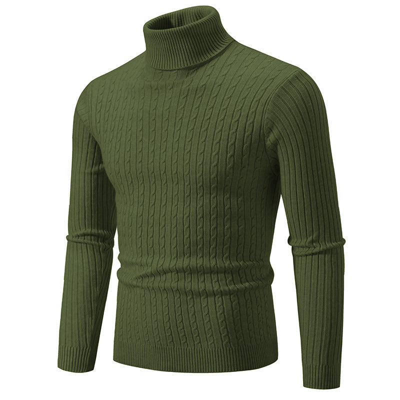 Herren stilvoller Rollkragenpullover aus feinem Strick Stilzeits