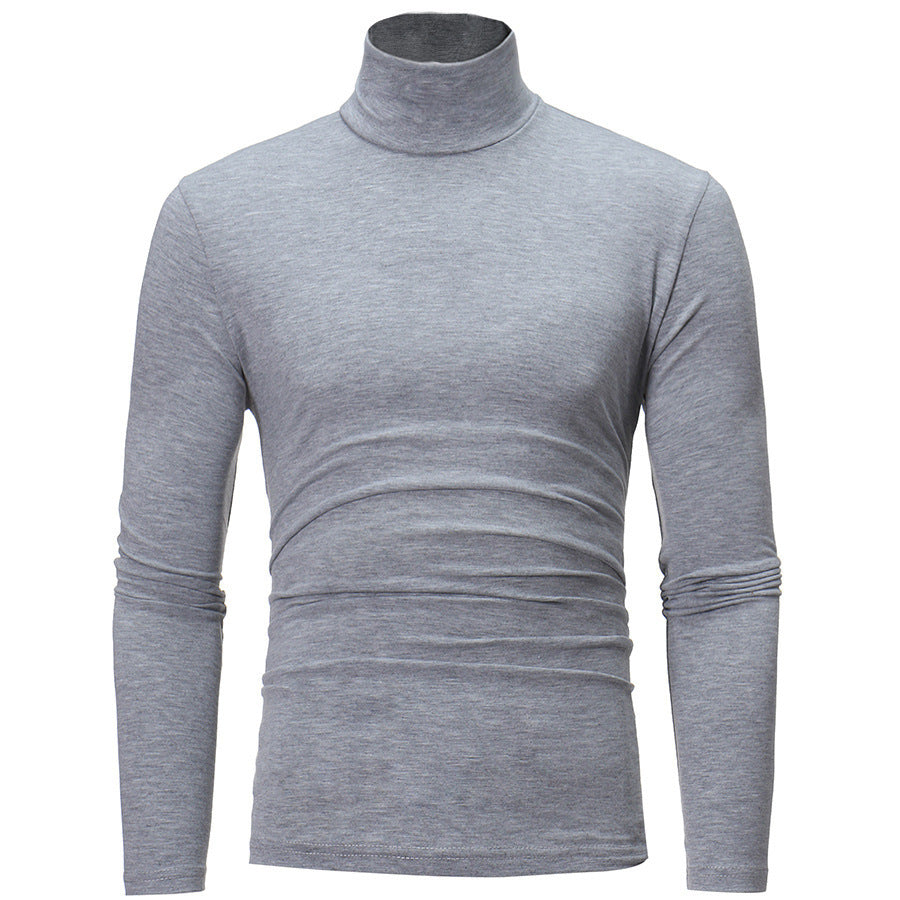 Herren modischer Rollkragenpullover aus weichem Baumwollmix Stilzeits
