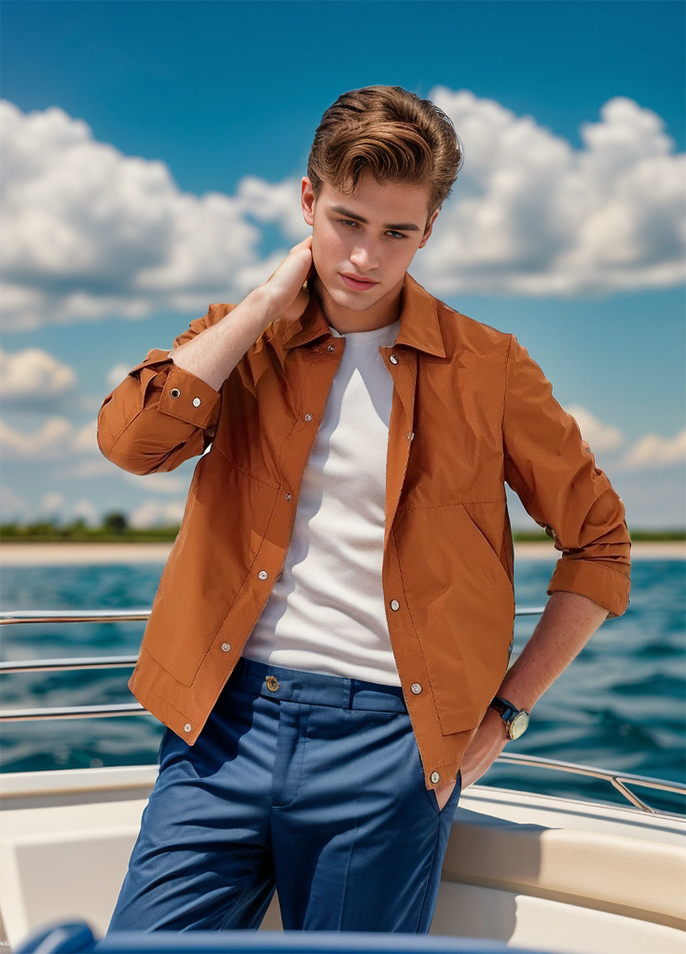 Herren leichte und stylische Übergangsjacke Stilzeits