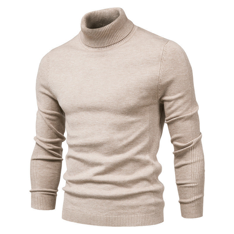 Herren eleganter Rollkragenpullover aus feinem Strick Stilzeits