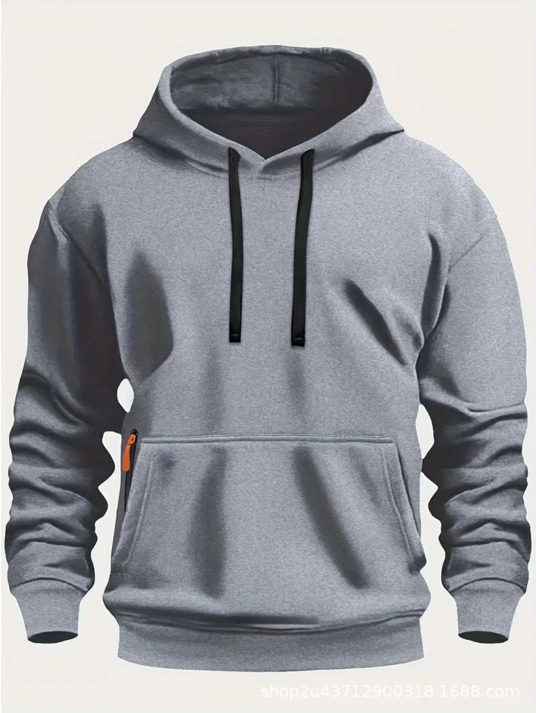 Herren sportlicher Kapuzenpullover mit praktischen Taschen und atmungsaktivem Material Stilzeits