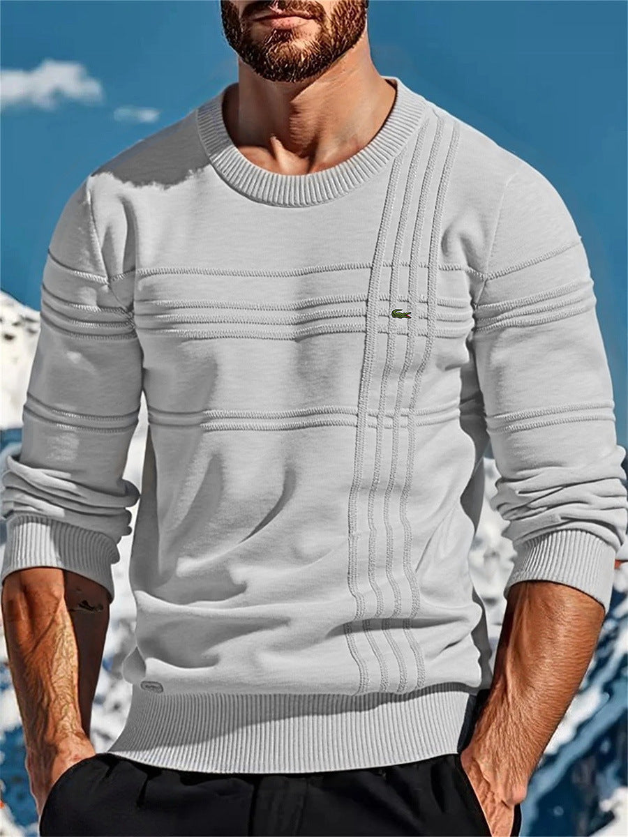 Herren stylischer Strickpullover mit einzigartigen Texturdetails Stilzeits