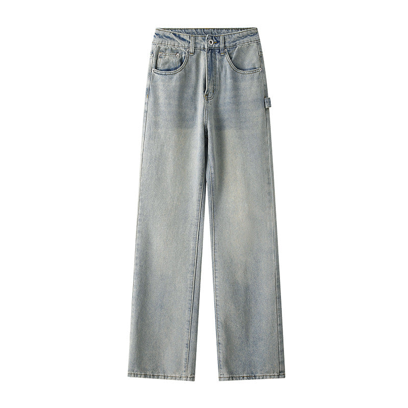 Herren Weitgeschnittene Jeans mit hohem Bund und praktischen Taschen Stilzeits