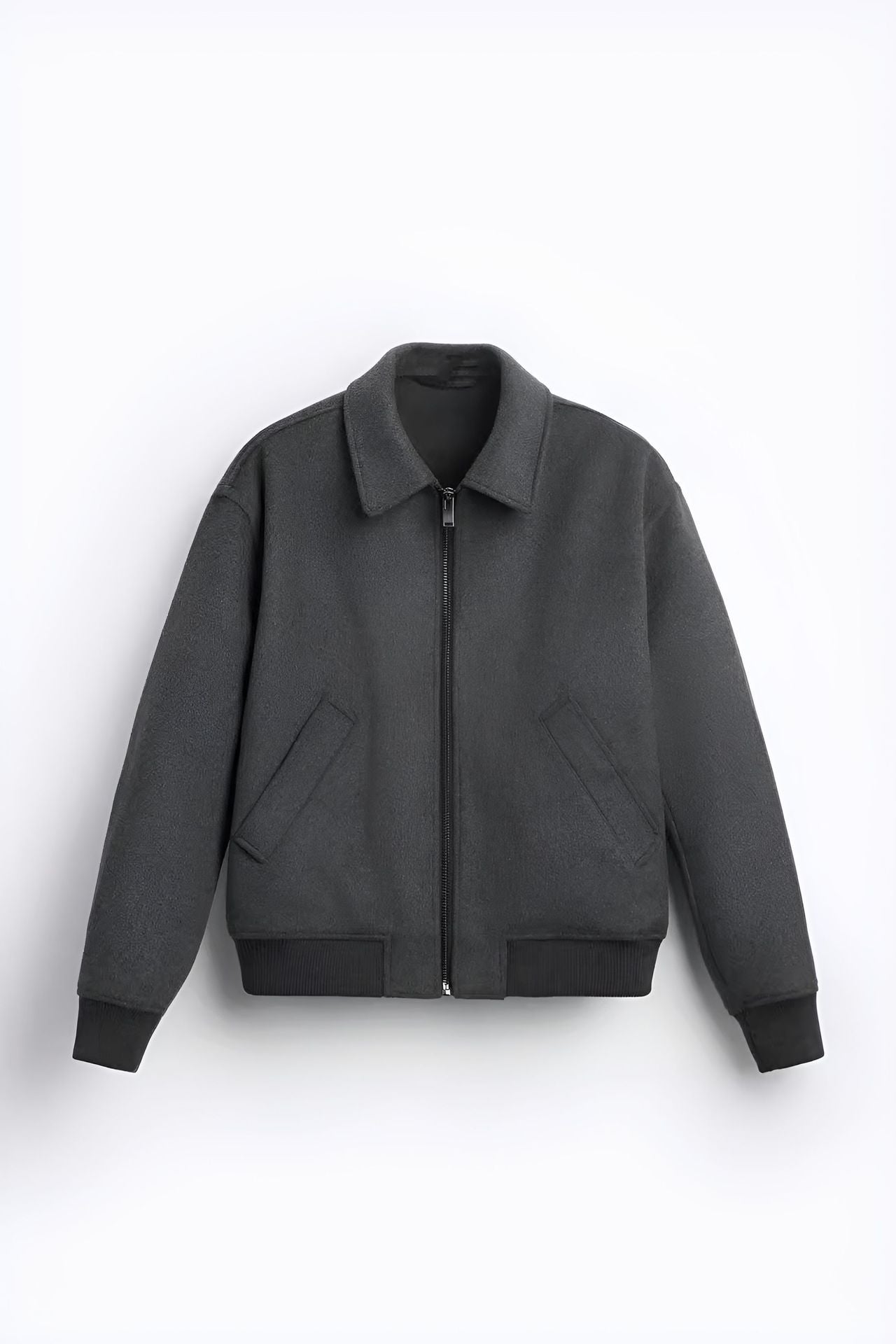 Herren farbenfrohe Fleece-Bomberjacke mit seitlichen Taschen Stilzeits