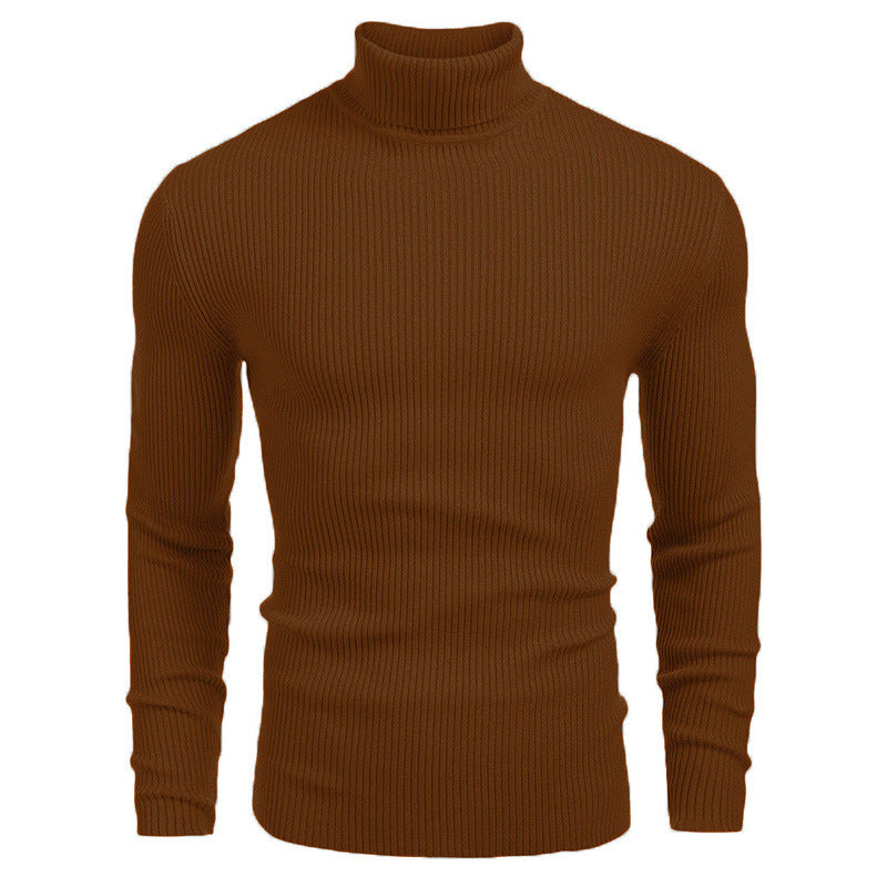 Herren Rollkragenpullover aus feinem Rippstrick Stilzeits