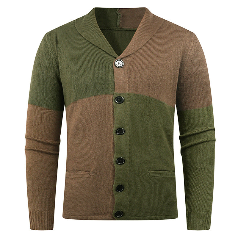 Herren Strickjacke mit modernem Zopfmuster und praktischen Taschen Stilzeits