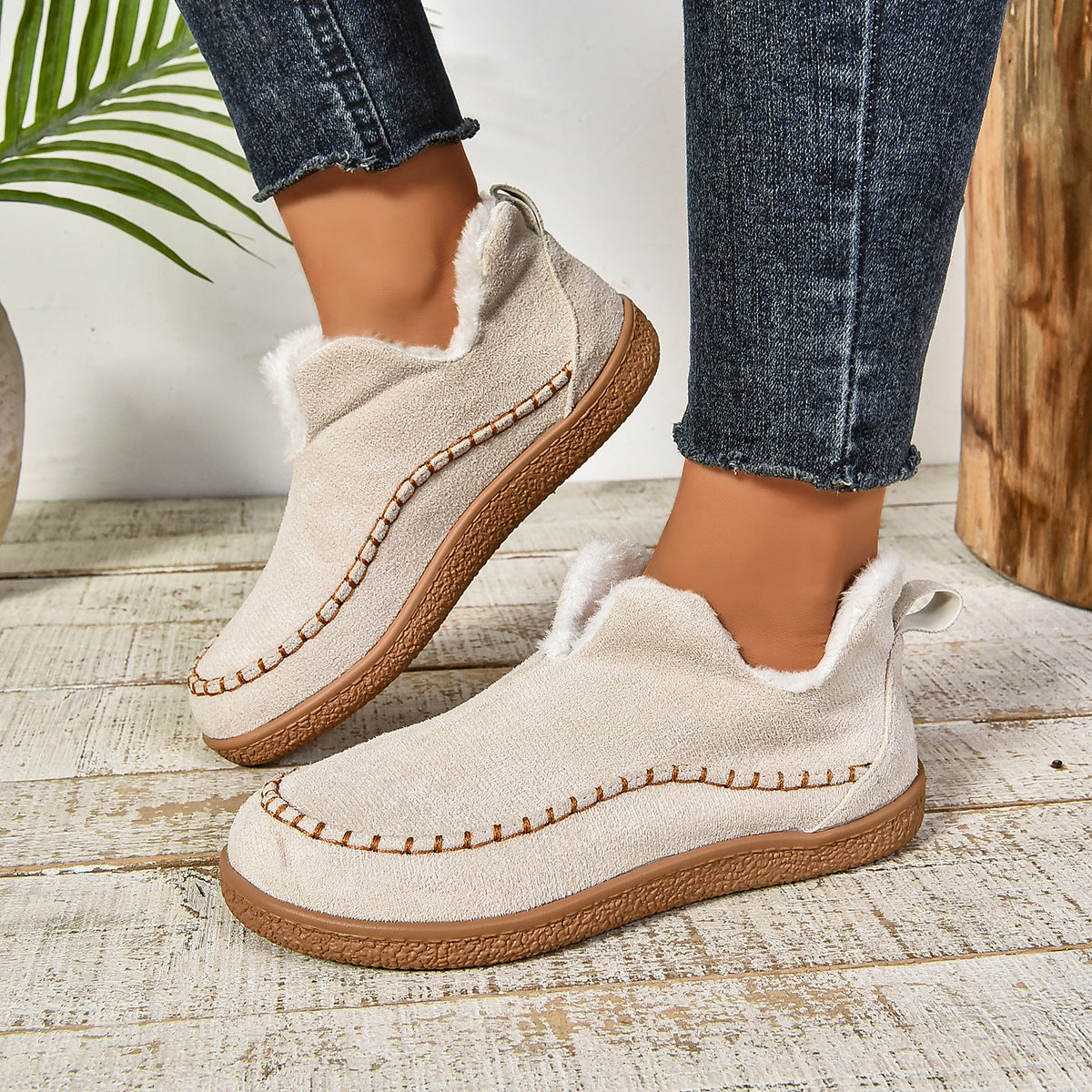 Damen Clog-Schuhe mit kuscheligem Innenfutter und rutschfester Sohle Stilzeits