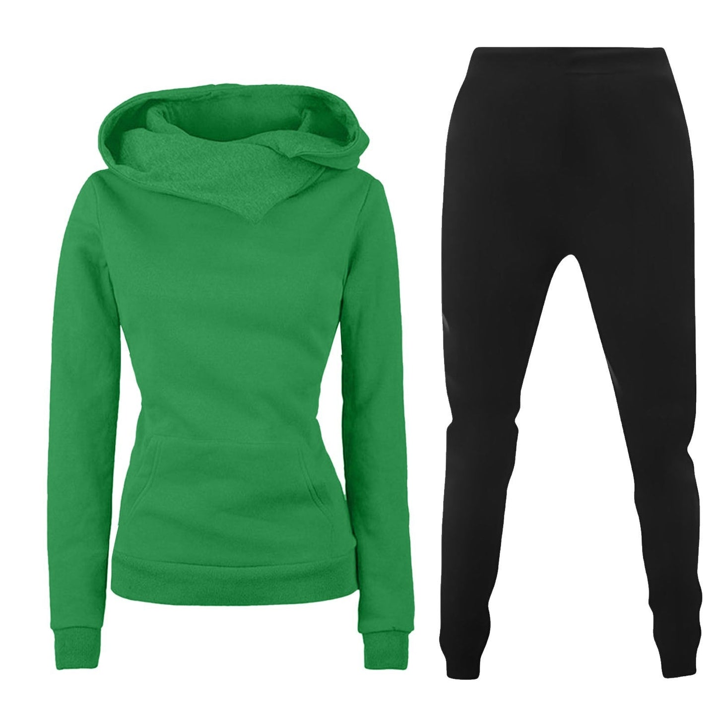 Damen Kapuzenpullover und Sporthose Kombination Stilzeits