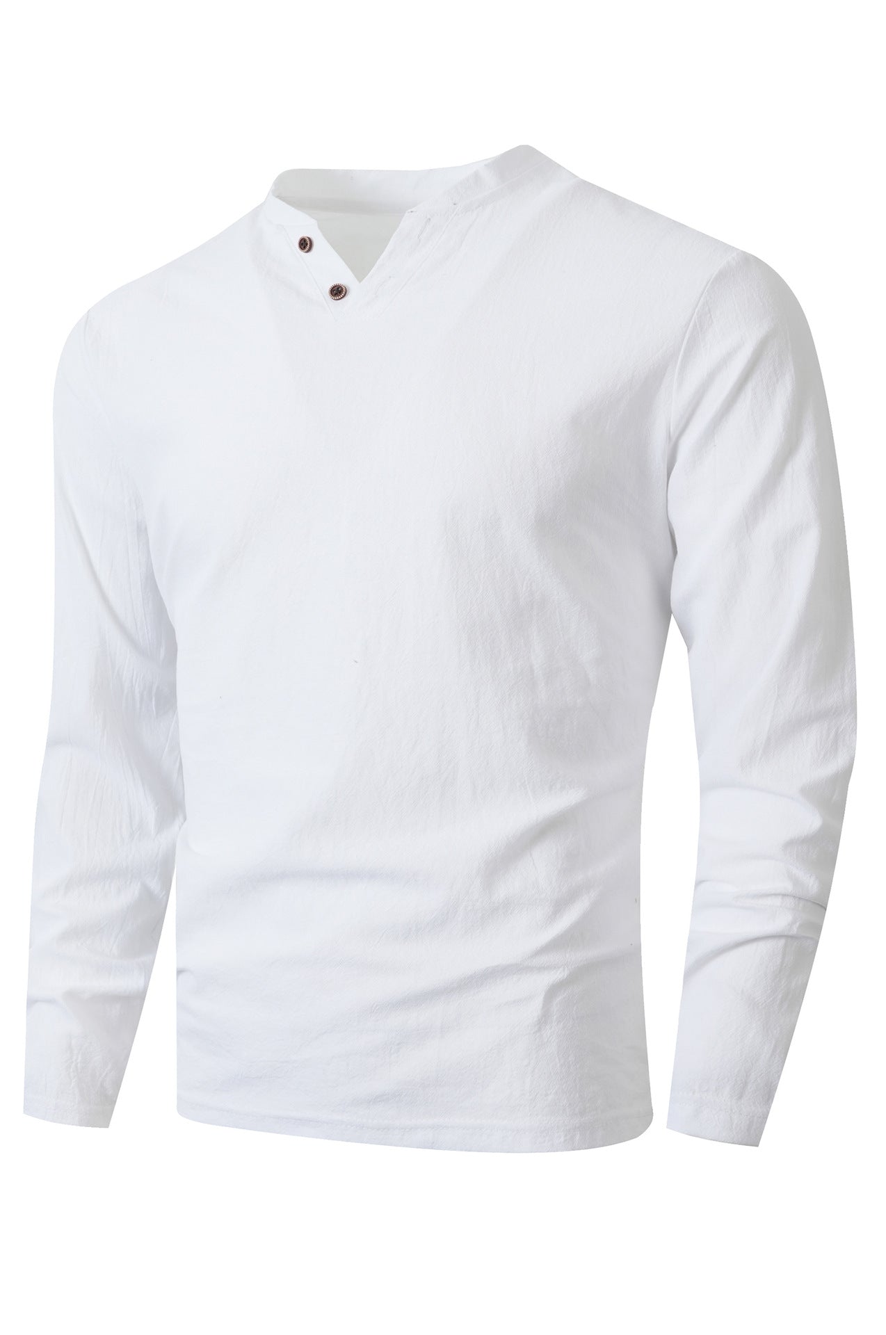 Herren Langarm Shirt mit modischem Henley-Ausschnitt Stilzeits