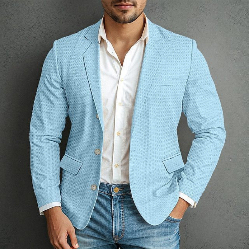 Herren eleganter Blazer mit strukturiertem Design und praktischen Taschen Stilzeits