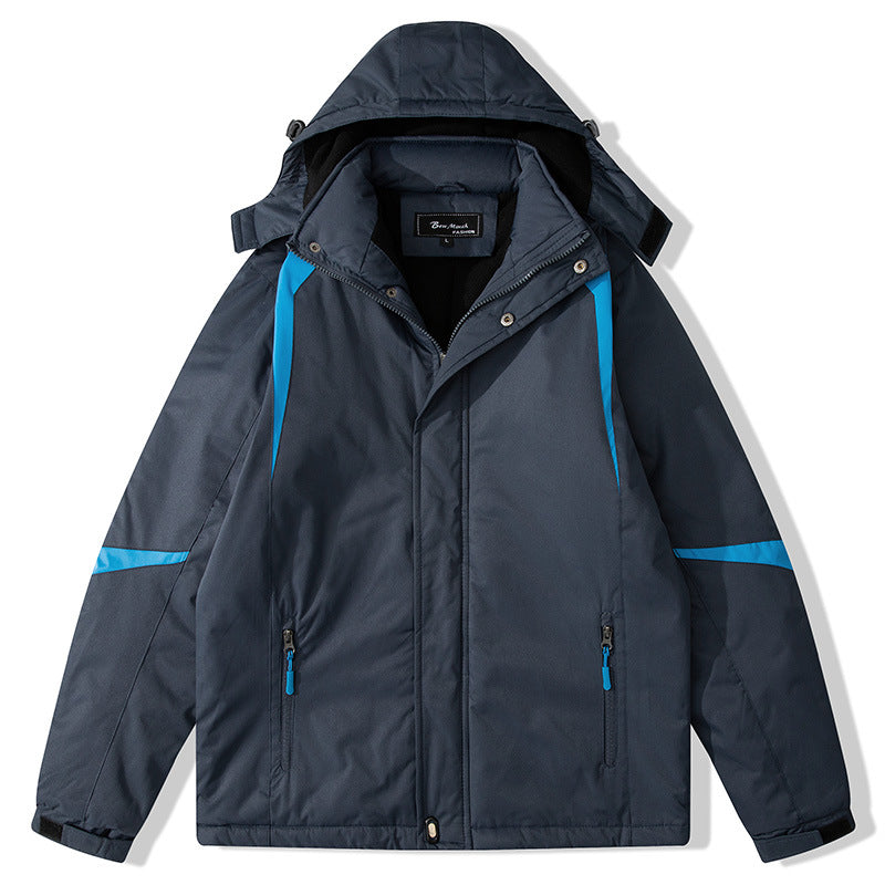 Damen isolierte Outdoor-Jacke mit verstellbarer Kapuze Stilzeits