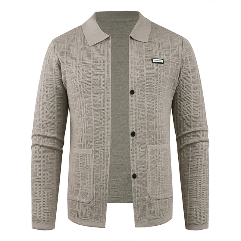 Herren modische Strickjacke mit einzigartigem Muster Stilzeits