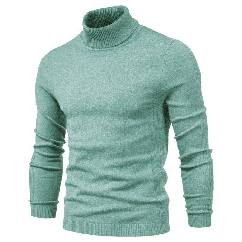 Herren modischer Rollkragenpullover aus feiner Merinowolle Stilzeits