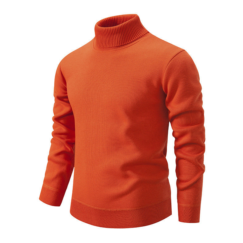 Herren Rollkragenpullover aus weichem Strick mit strukturiertem Design Stilzeits