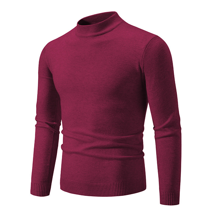 Herren eleganter Pullover mit Stehkragen Stilzeits