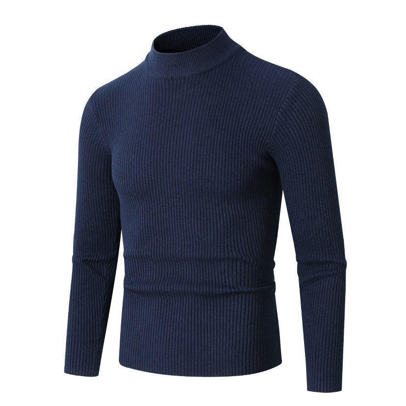 Herren Rollkragenpullover aus hochwertiger Rippenstruktur Stilzeits