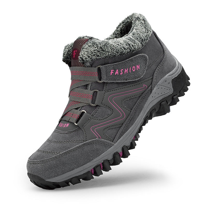 Damen Hochwertige Outdoor-Wanderschuhe mit isoliertem Futter und rutschfester Sohle Stilzeits