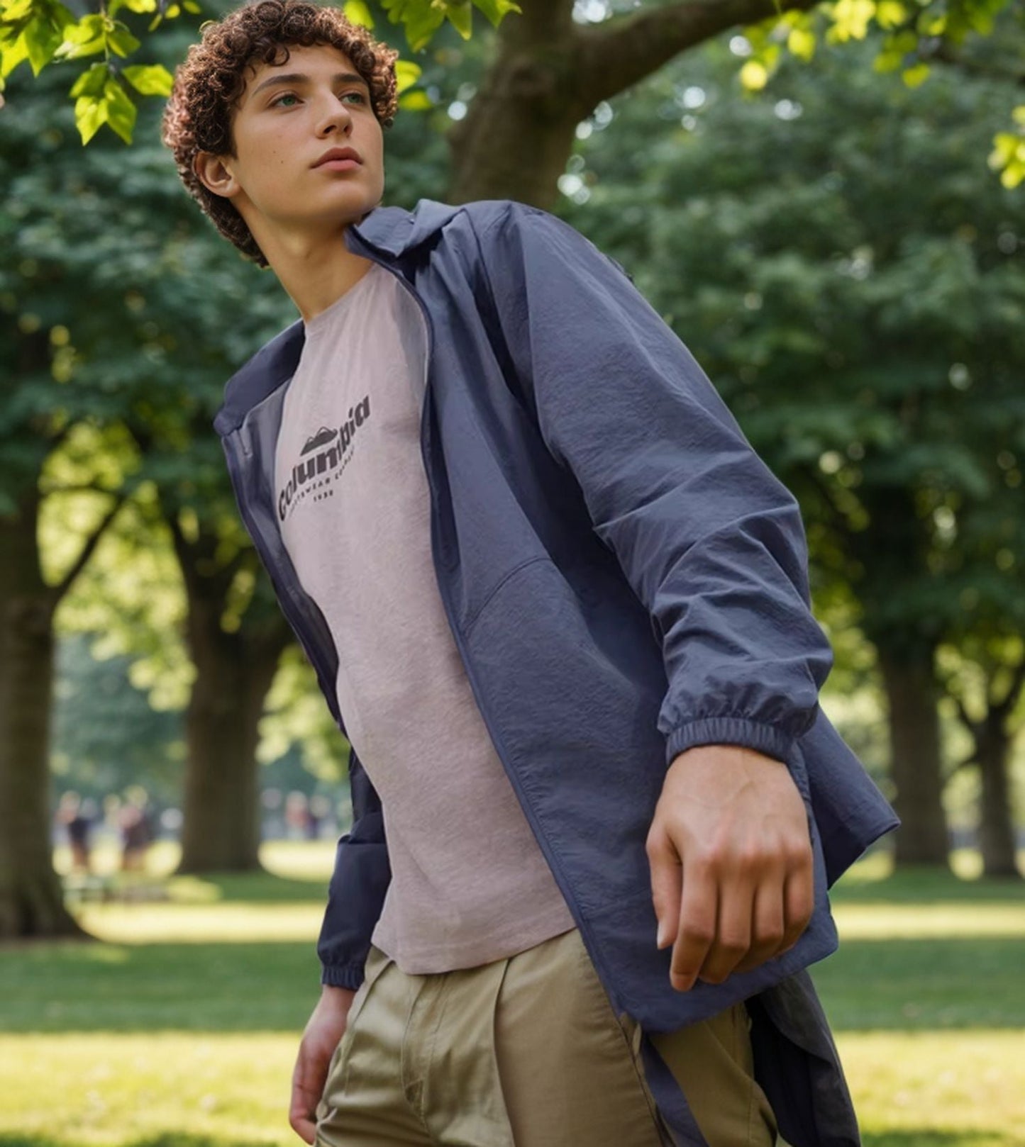 Herren wetterfeste Utility-Jacke mit verstellbarem Kapuzensystem Stilzeits